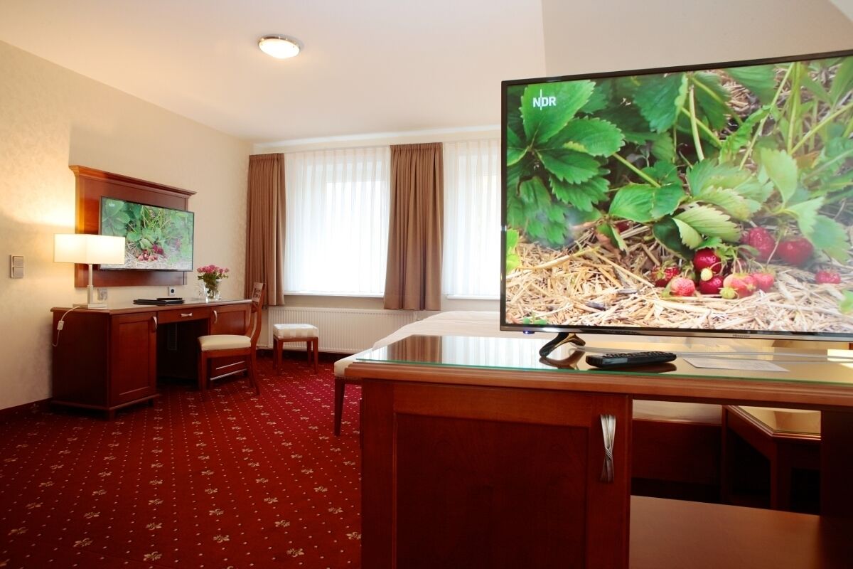 classic double or twin room, non smoking, private bathroom | living area | 100-cm plasma tv with cable channels, tv