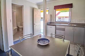 One Bedroom + Single | Private kitchenette | Microwave, stovetop, coffee/tea maker, electric kettle