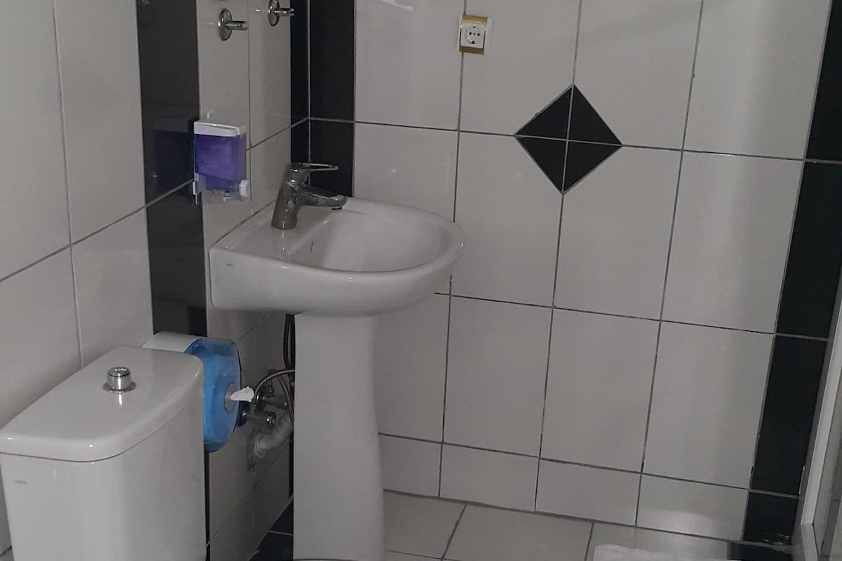 triple room | bathroom | shower, free toiletries, hair dryer, slippers