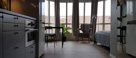 Departamento (1 Bed) | Cortinas blackout, tabla de planchar con plancha y wifi gratis