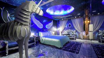 Light Room (Consecutive night 12 pm check-out required, extra fees for guests stay consecutively) | Individually decorated, blackout drapes, free WiFi, bed sheets