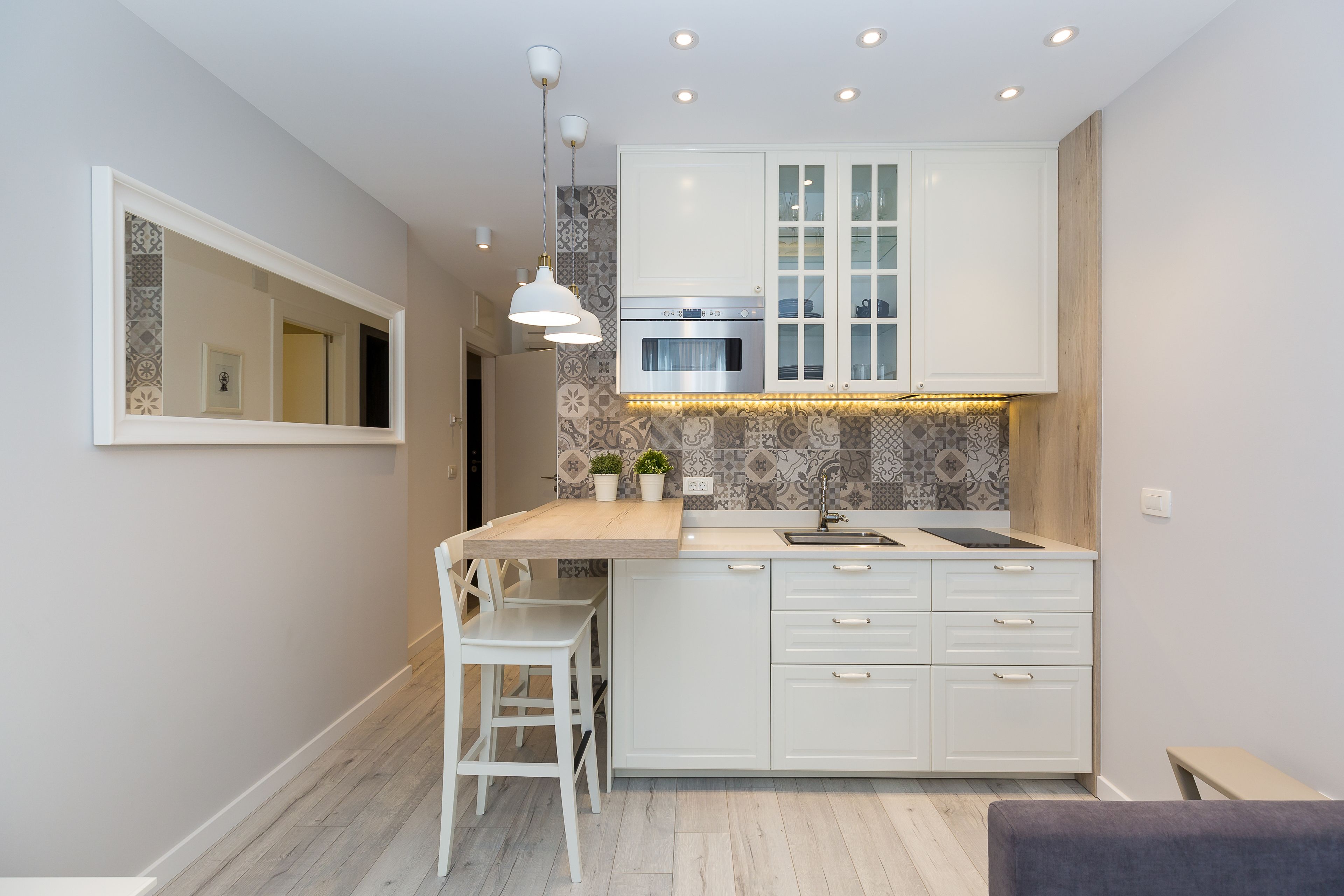 Apartamento | Cozinha americana privada | Frigobar, máquina de café expresso, cafeteira/chaleira