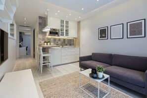 Huoneisto | 1 makuuhuone, allergiatestatut vuodevaatteet