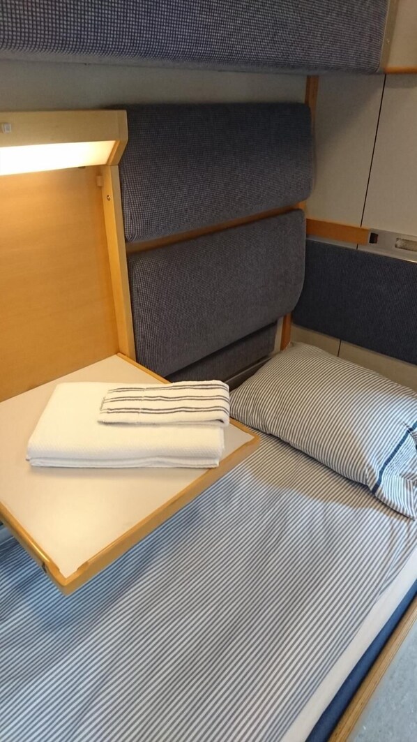 Blackout curtains, free WiFi, bed sheets