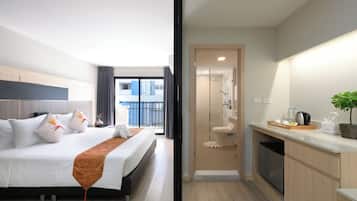One Bedroom King | Premium bedding, minibar, in-room safe, desk