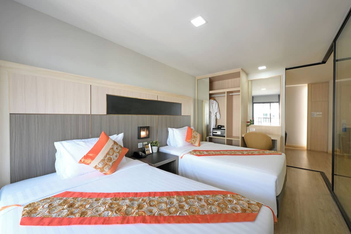 One Bedroom Twin | Literie de qualité, minibar, coffre-fort, bureau