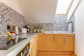 Apartemen, 2 kamar tidur | Dapur pribadi | Lemari es besar, microwave, oven, dan kompor