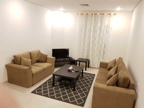 公寓, 2 間臥室, 城市景 | 客廳 | 平面電視