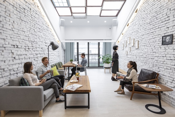 Sala de estar en el lobby