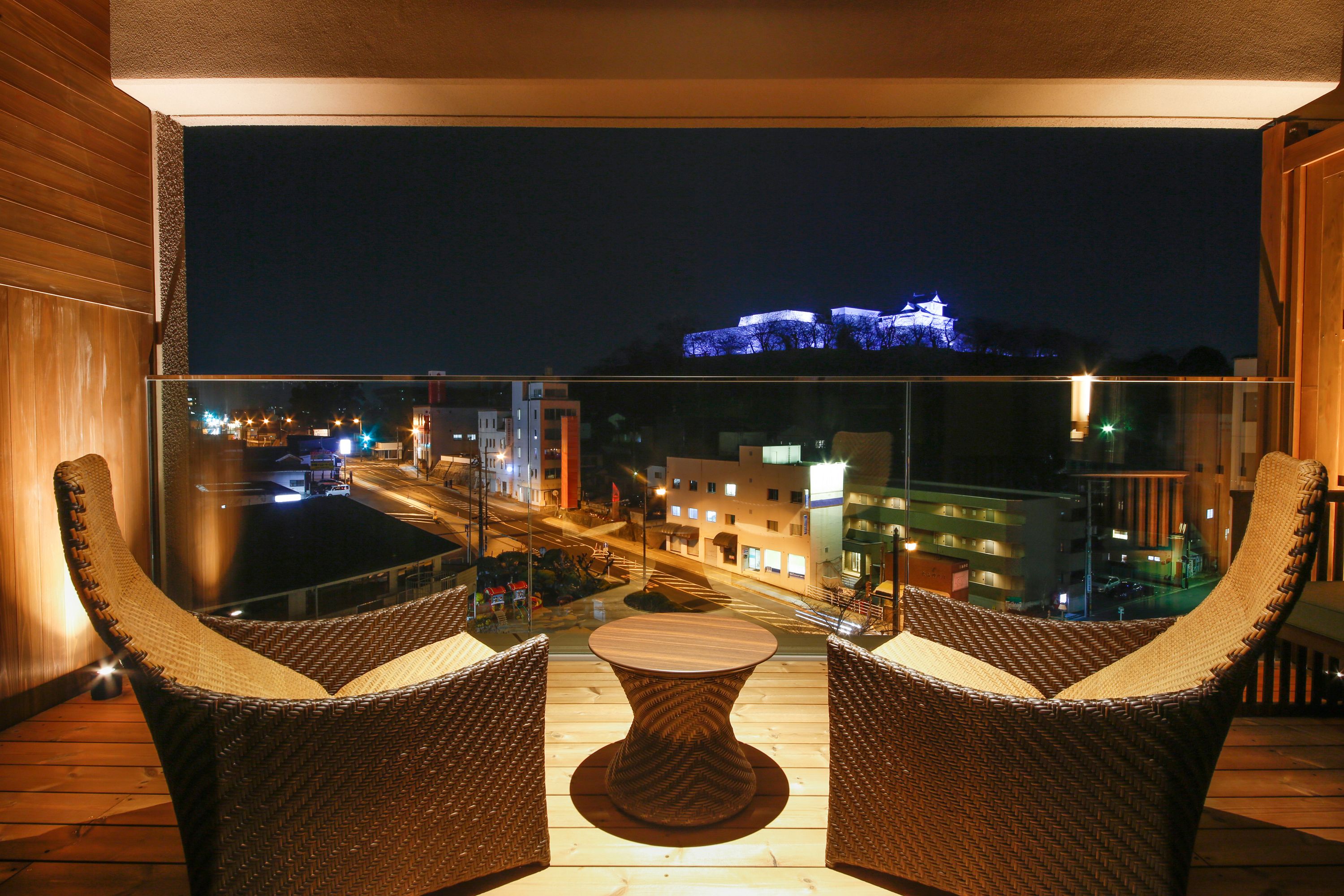 "yuro" club level japanese western style room a with private open-air bath | down duvets, in-room safe, free wifi, bed sheets