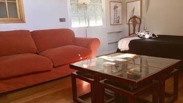 1 slaapkamer, een bureau, een strijkplank/strijkijzer, gratis wifi