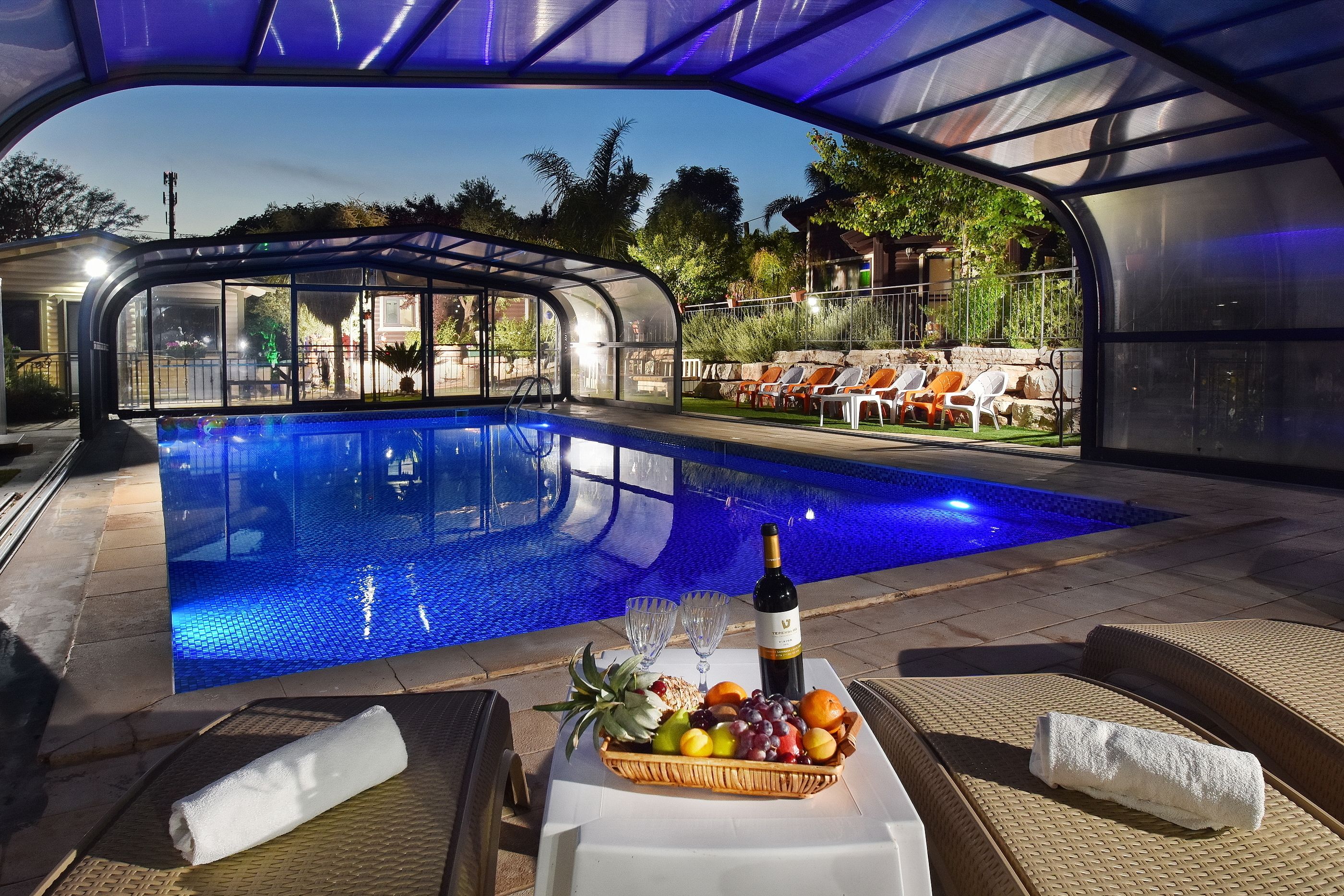 Indoor pool, outdoor pool