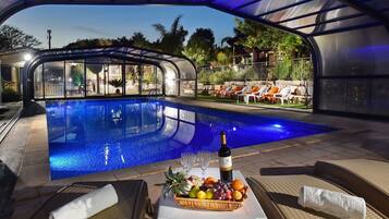 Indoor pool, outdoor pool