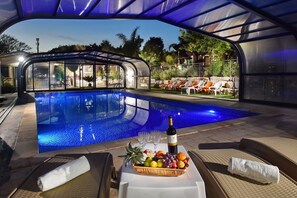 Indoor pool, outdoor pool