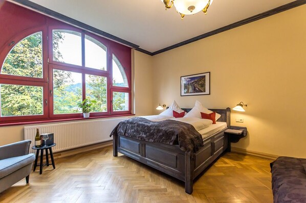 Hypo-allergenic bedding, individually decorated, individually furnished