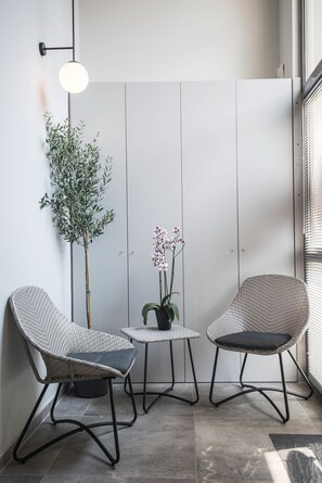Sittområde i lobbyn