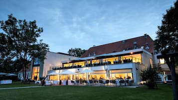 Front of property – evening/night