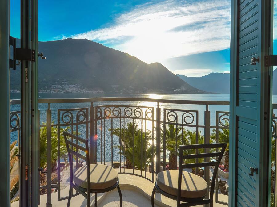 Superior tweepersoonskamer | Uitzicht vanaf balkon