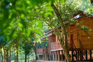 家庭客房, 2 張標準雙人床, 花園景 | 房內夾萬、書桌、手提電腦工作空間、遮光窗簾/窗簾