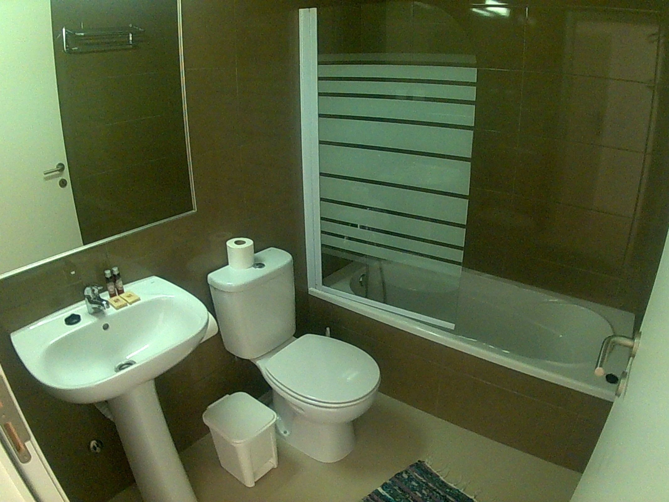 free toiletries, hair dryer, towels