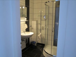 Shower, hair dryer