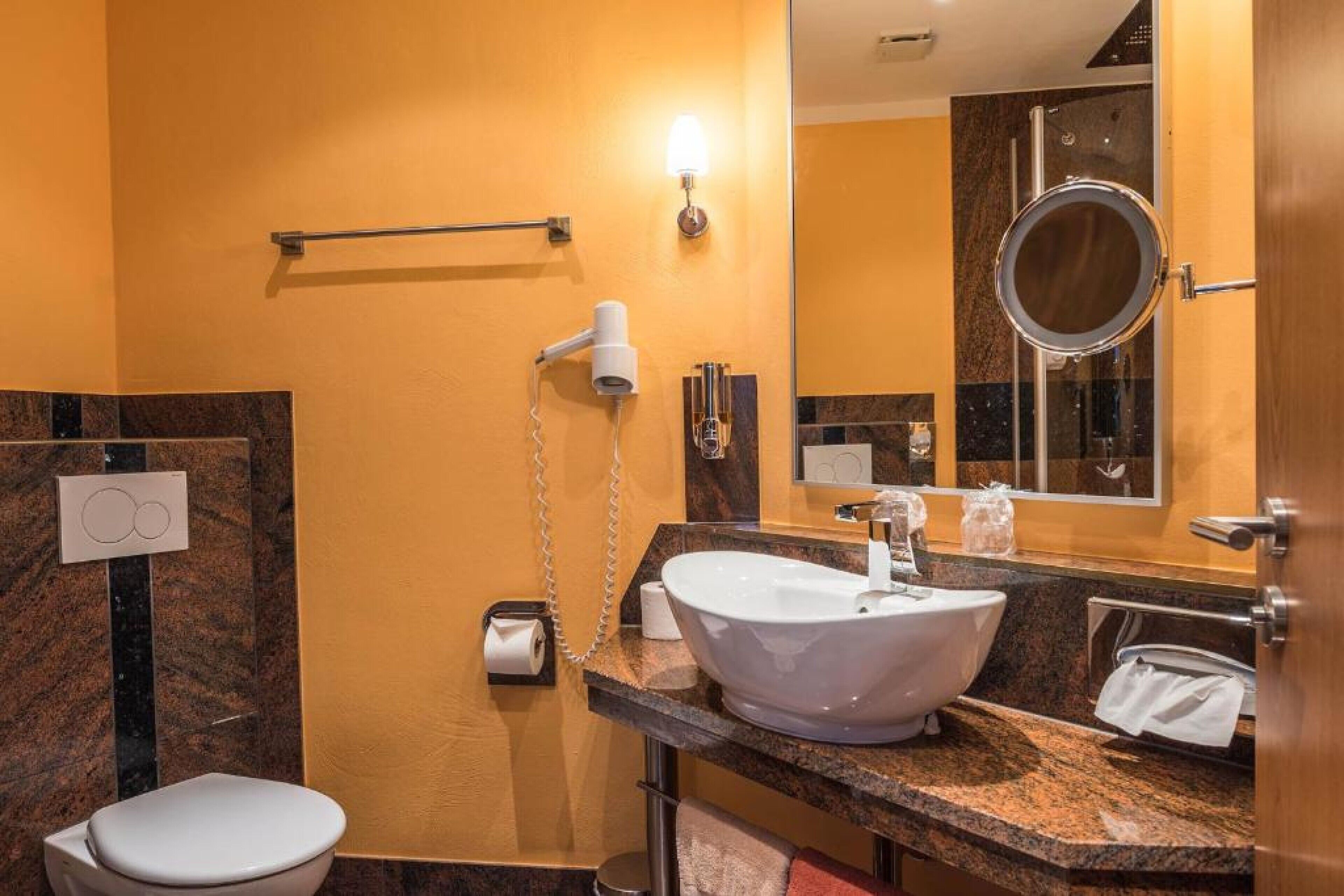 double or twin room | bathroom | shower, free toiletries, hair dryer, towels