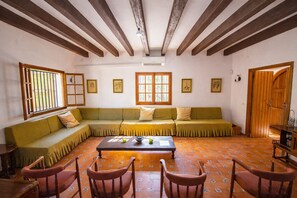 TV, lareira, mesa de pingue-pongue