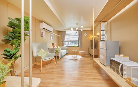 Televisión LED, chimenea, Netflix, reproductor de DVD