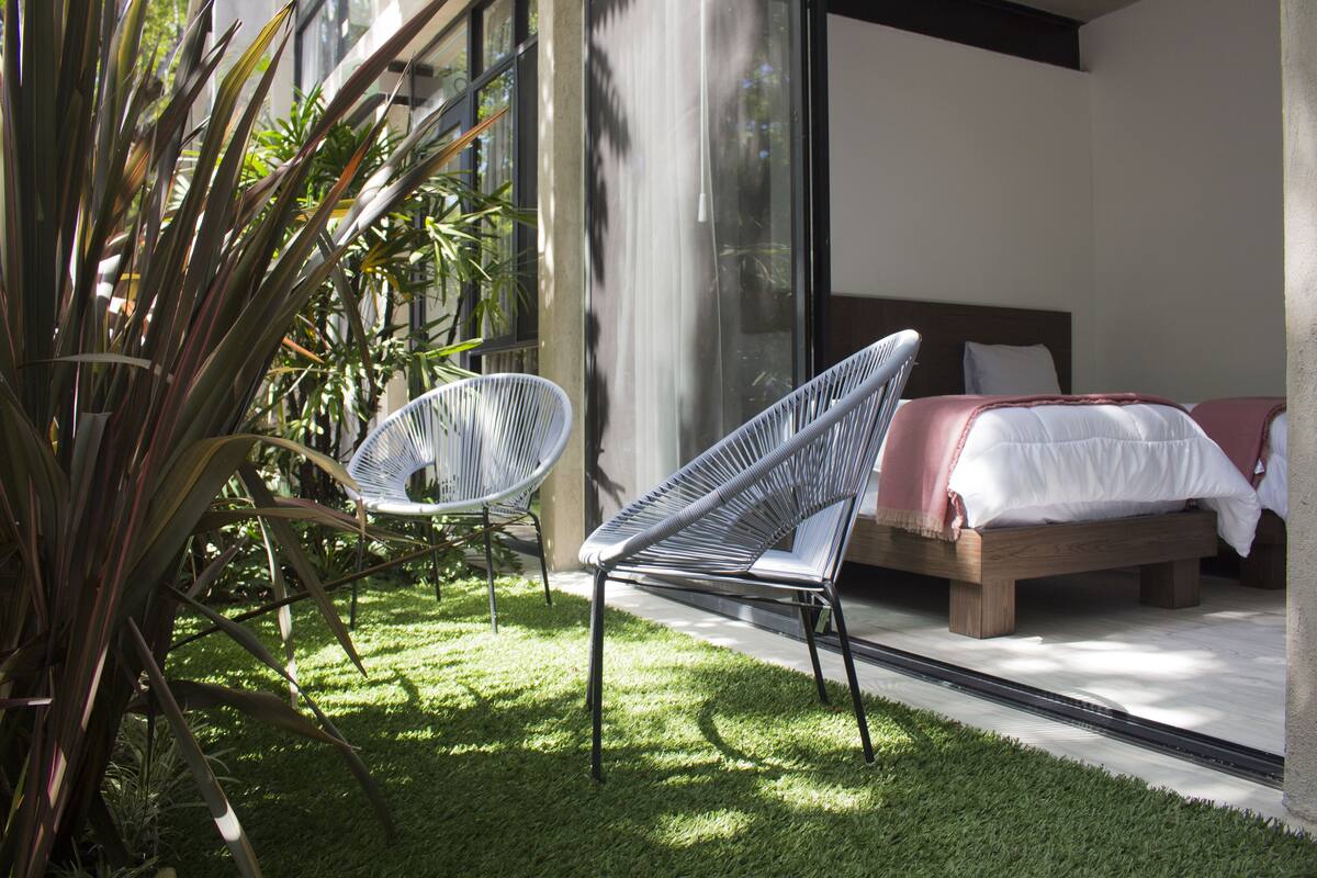 family room, 2 bedrooms, accessible, garden view | balcony