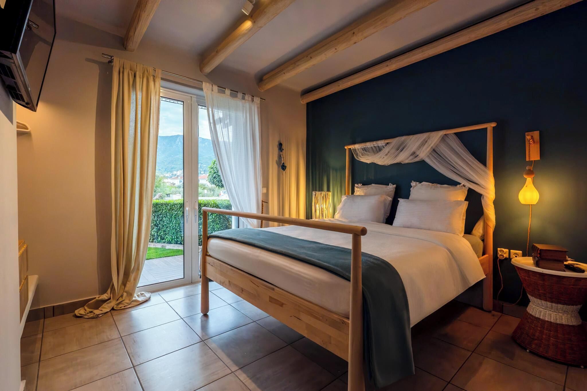 Villa, sjøutsikt (Anastasia) | 2 soverom, sengetøy i egyptisk bomull og sengetøy av topp kvalitet