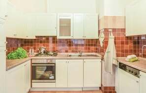 Kühlschrank, Mikrowelle, Herdplatte, Geschirrspüler