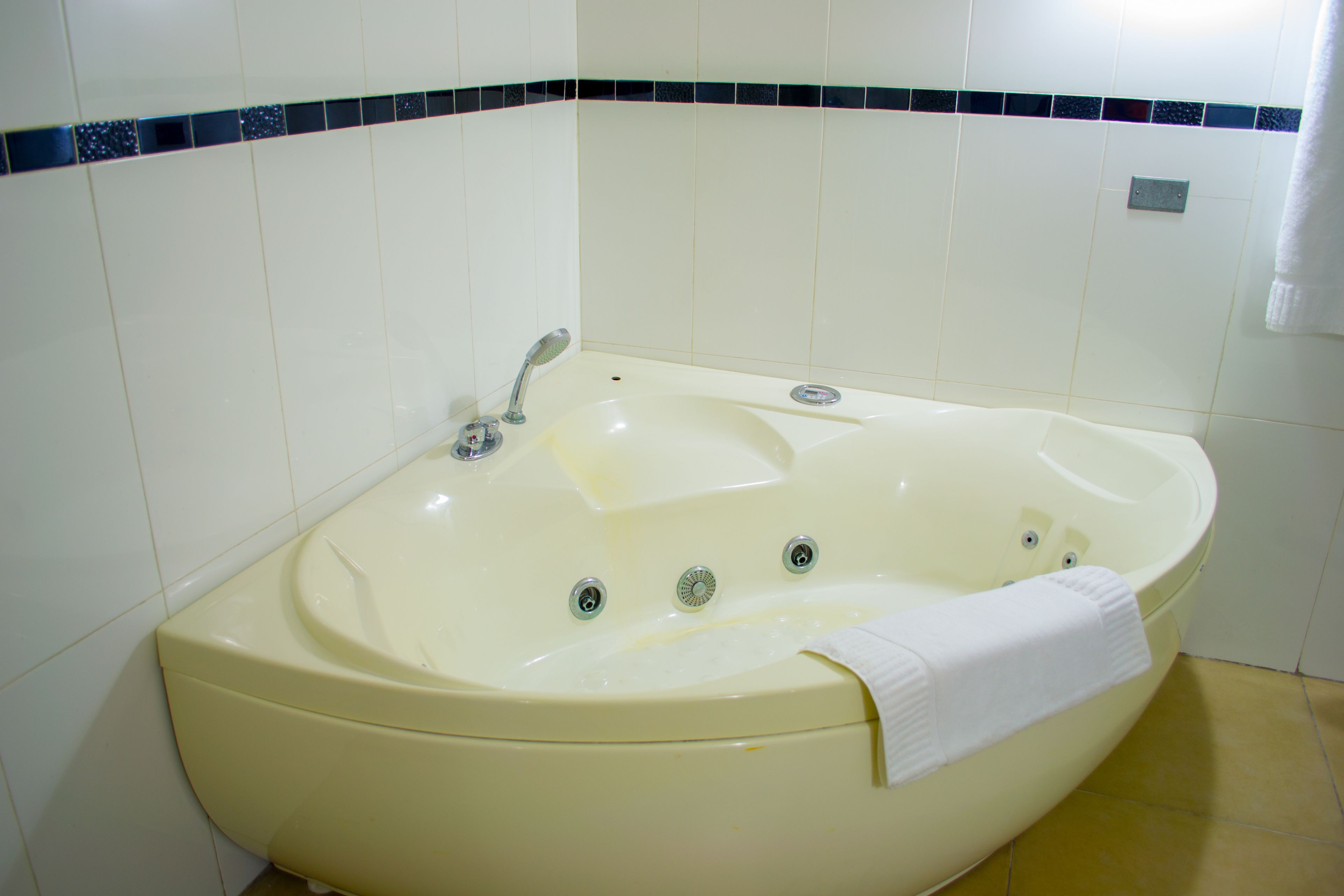 executive suite | bathroom | separate bathtub and shower, rainfall showerhead, free toiletries