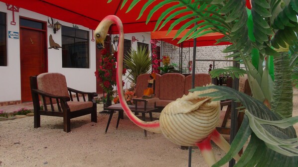 Terrace/patio - Hostal El Sueno de San Martin (Paracas)