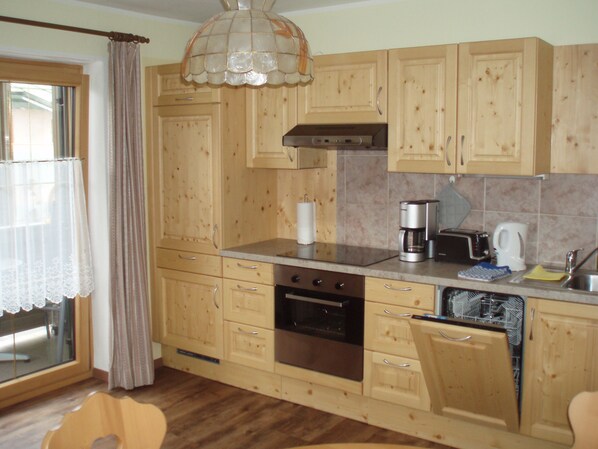 Fridge, oven, stovetop, dishwasher