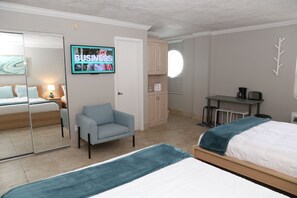 Studio, 2 Queen Beds, Non Smoking, City View | Individually decorated, individually furnished, blackout drapes - Studios in Daytona Beach (Daytona Beach)