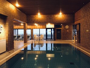 Indoor pool, a heated pool