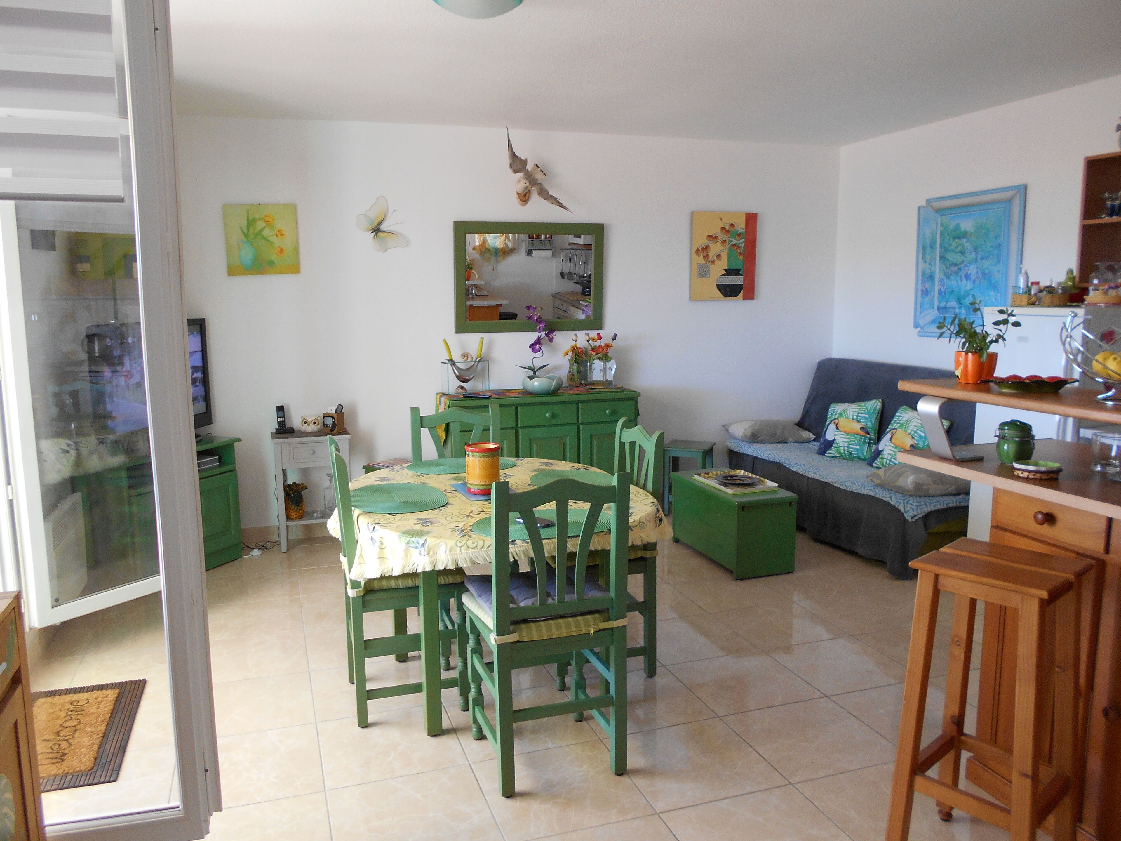 Pavillon T3 ***   72m2 Terrasse Vue Mer à 180° , Wifi, Piscine, Internet, Clim, - Saint-Pierre-la-Mer