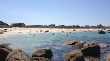 Sulla spiaggia, lettini da mare