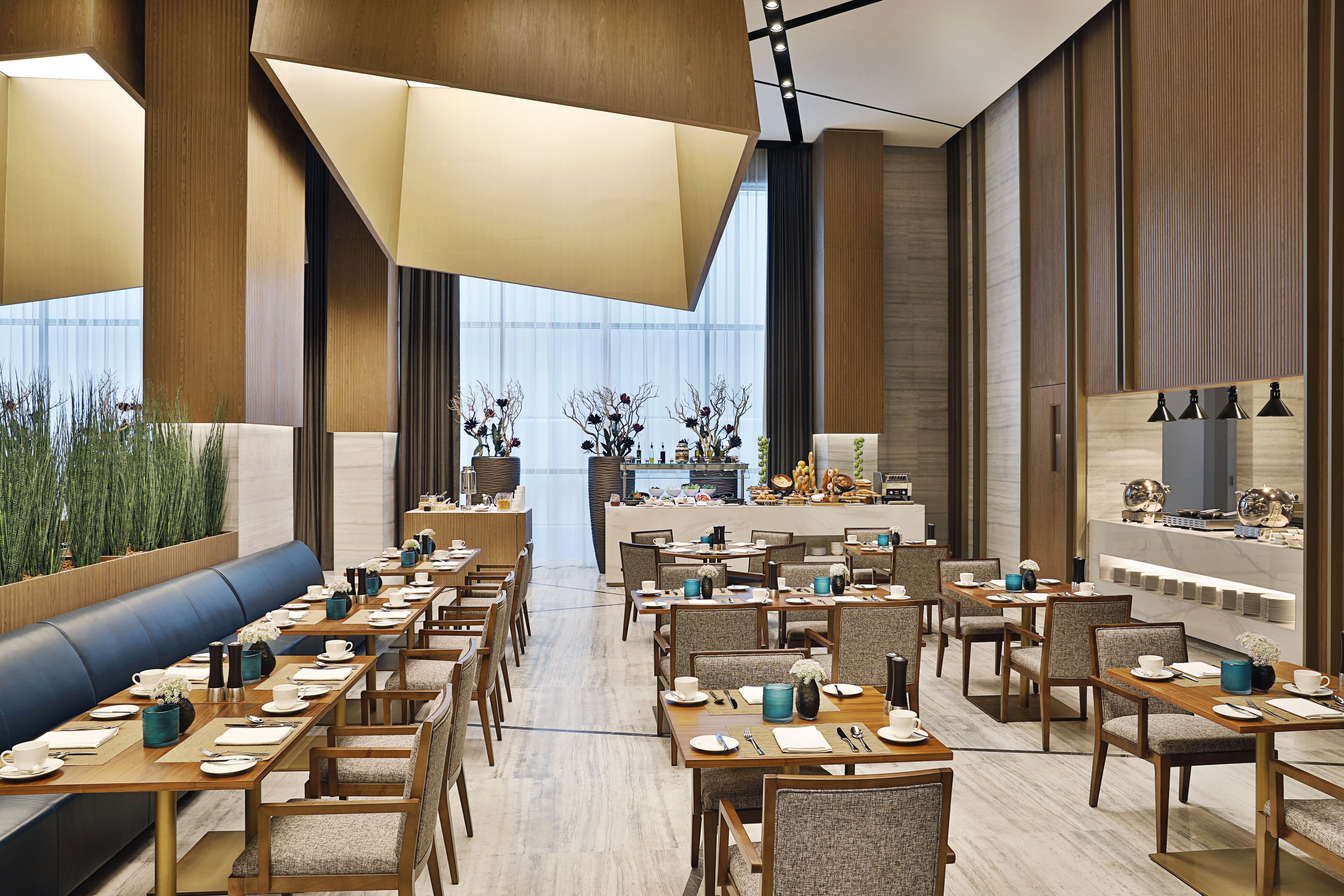 daily buffet breakfast (aed 55 per person)