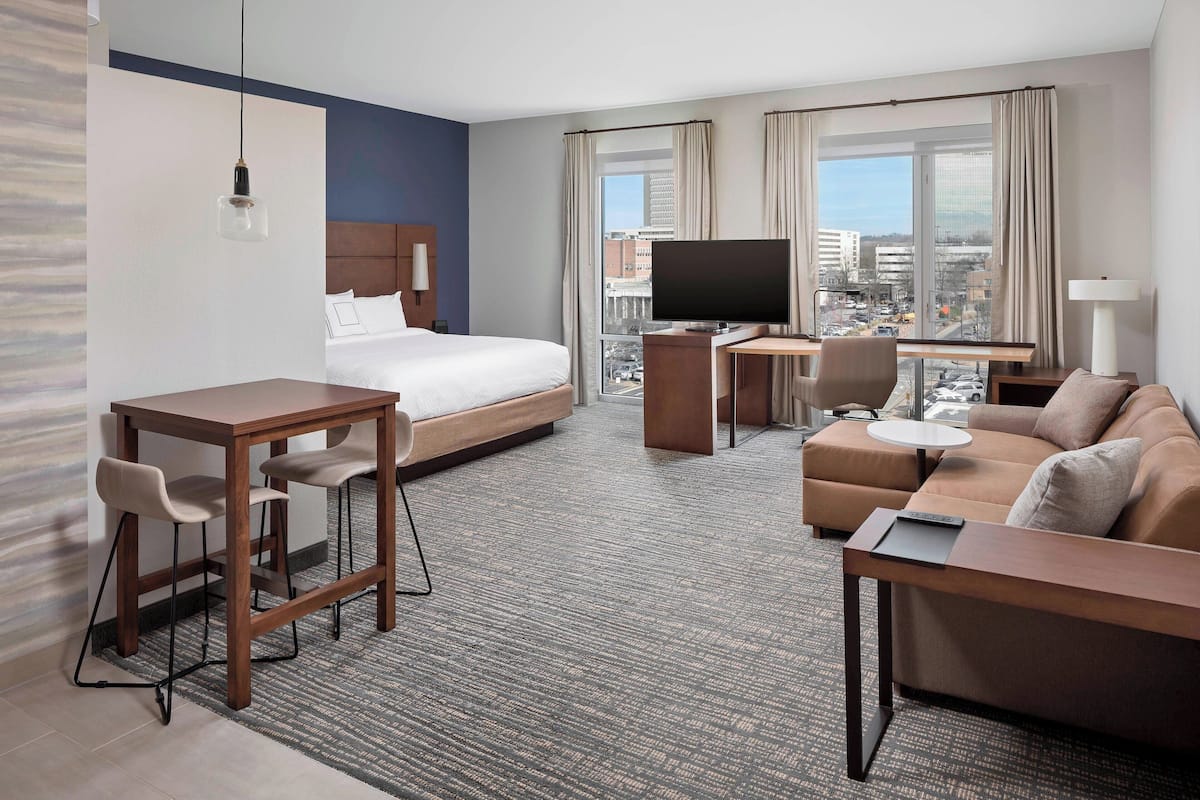 in-room safe, desk, blackout curtains, iron/ironing board