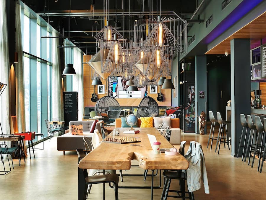 42-inch flat-screen TV with premium channels, TV