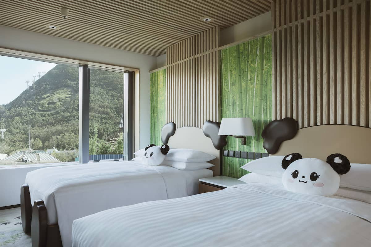 room, 2 double beds | 1 bedroom, minibar, in-room safe, desk