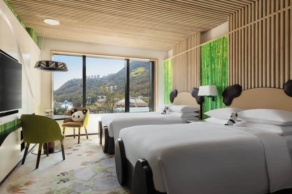 room, 2 double beds | 1 bedroom, minibar, in-room safe, desk