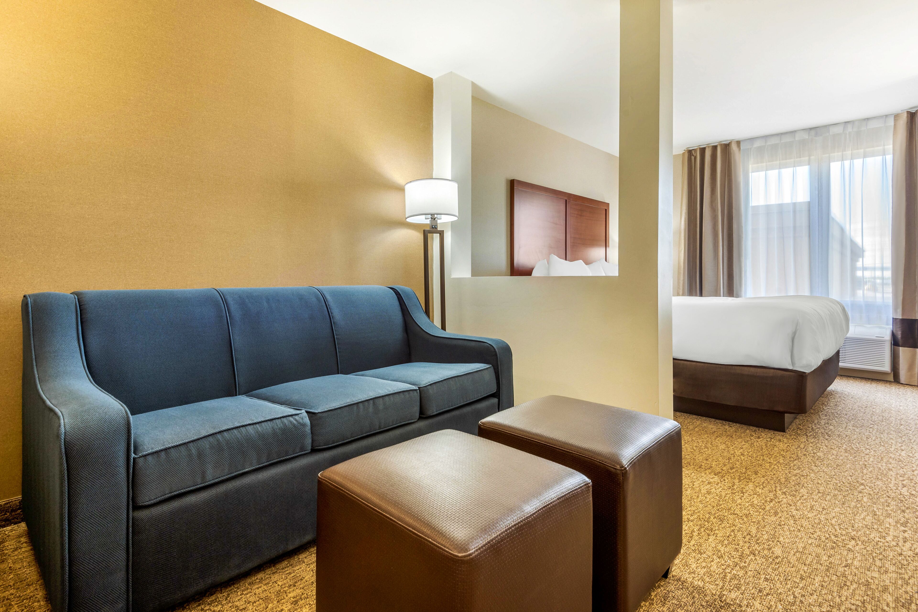 suite, 1 king bed with sofa bed, non smoking | premium bedding, down duvets, pillow-top beds, desk