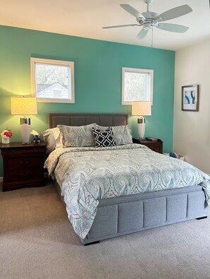 1 slaapkamer, een strijkplank/strijkijzer, gratis wifi, beddengoed