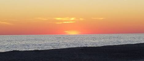 Vlak bij het strand