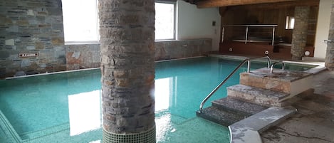 Indoor pool, a heated pool
