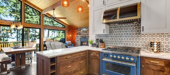 Northwest-style cabin with stunning ocean views & nearby beach access
