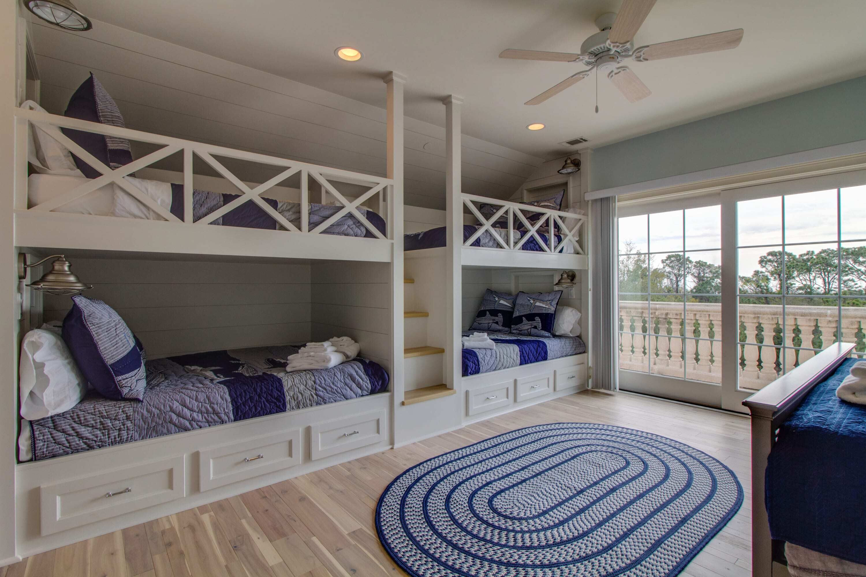Private Beach House with Bunk Beds & Elevator