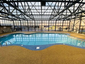 Indoor pool, a heated pool